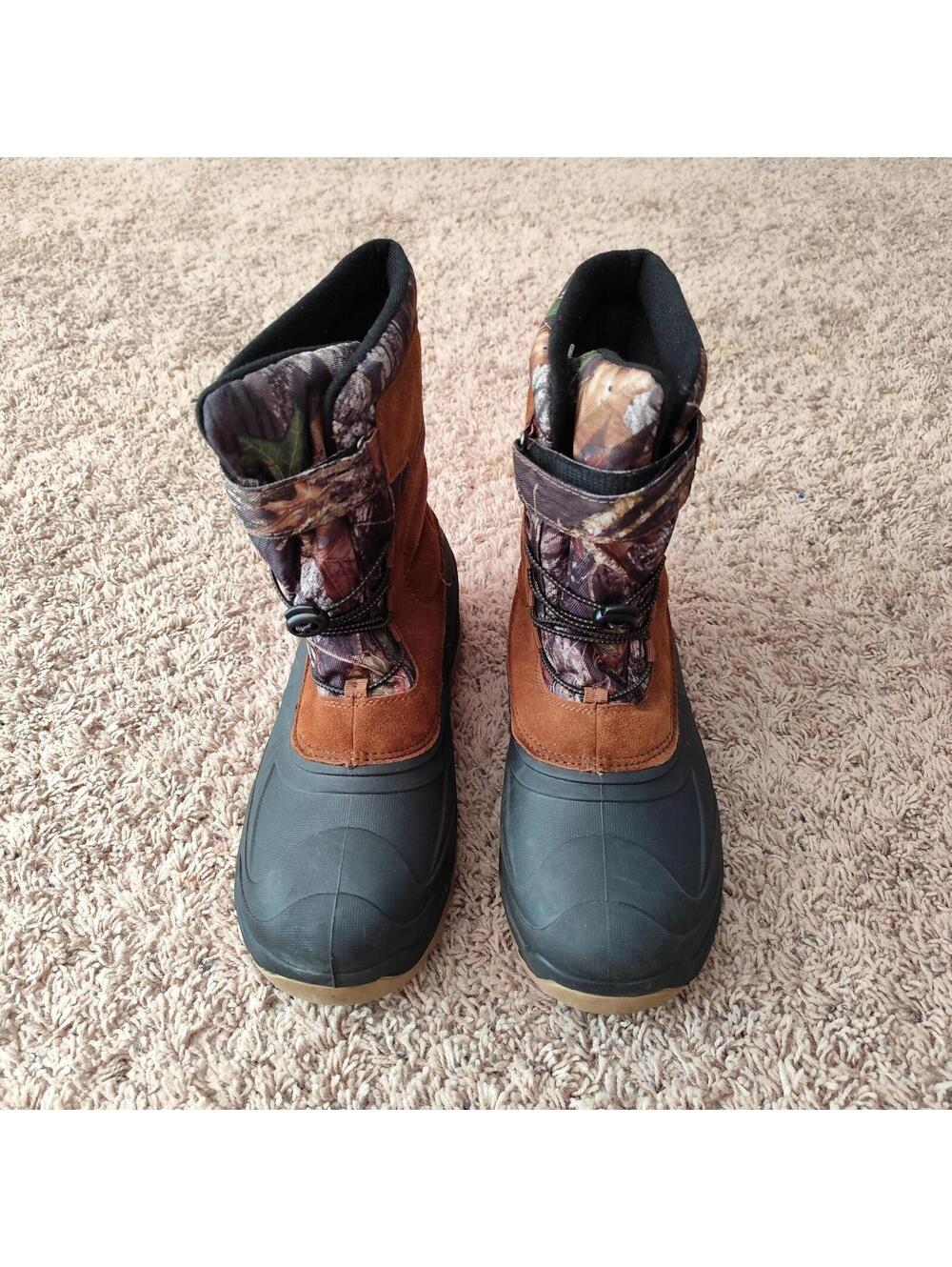 Ozark Trail Mossy Oak Men's Sz 12 Suede Thinsulate Winter Pac Boots